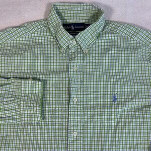 Ralph Lauren Classic Fit‎ Gingham Button Down Shirt Mens 16 34/35